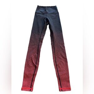 Lululemon  Wunder Under High-Rise 28" Tight  Sz 2 Red Ombre Speckle